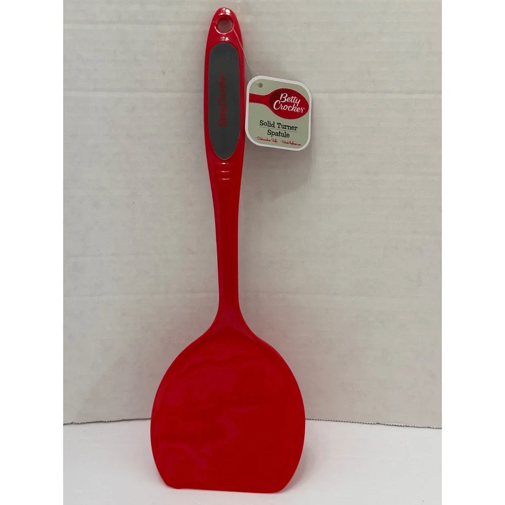 Betty Crocker Red Solid Turner Spatula Nylon Kitchen Tool 95063 NEW